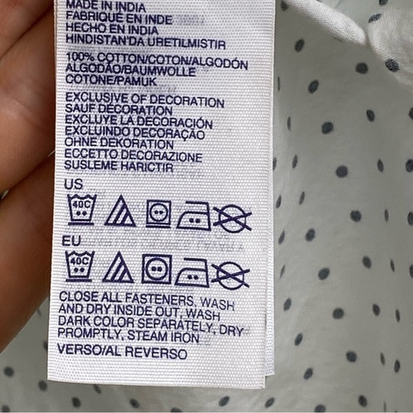 Hilfiger Button Down, Relax Fit, Collard w/Pocket, Roll Up Sleeves, Sz Large - Picture 4 of 13